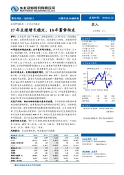 17年业绩增长稳定，18年蓄势待发