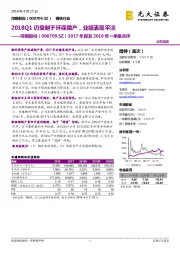 2017年报及2018年一季报点评:2018Q1仍受制于环保限产,业绩表现平淡