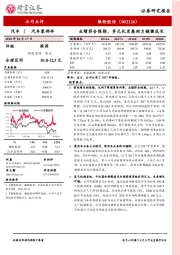 业绩符合预期，多元化发展助力稳健成长