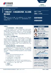 一季报点评：大单品表现亮眼，线上销售增长强劲