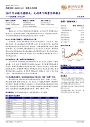 光线传媒公司点评：2017年业绩平稳增长，毛利率下降费用率微升