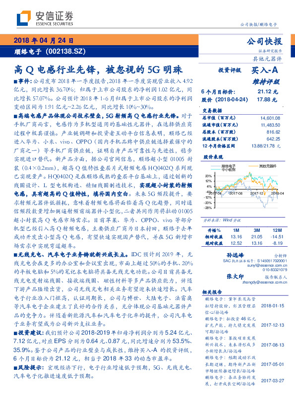 高Q电感行业先锋，被忽视的5G明珠