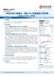点评报告:一季度业绩大幅增长,看好PTA回暖增厚公司业绩