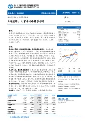 业绩亮眼，大家居战略稳步推进