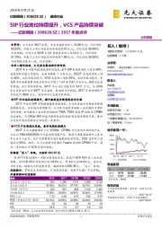 2017年报点评:SIP行业地位持续提升,VCS产品持续突破