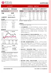 白银龙头地位稳固，受益于产品量价齐升