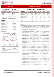 业绩稳定增长，期待新品放量