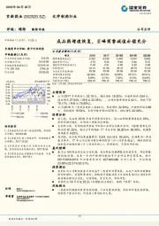 成品药增速恢复，巨峰商誉减值补偿充分