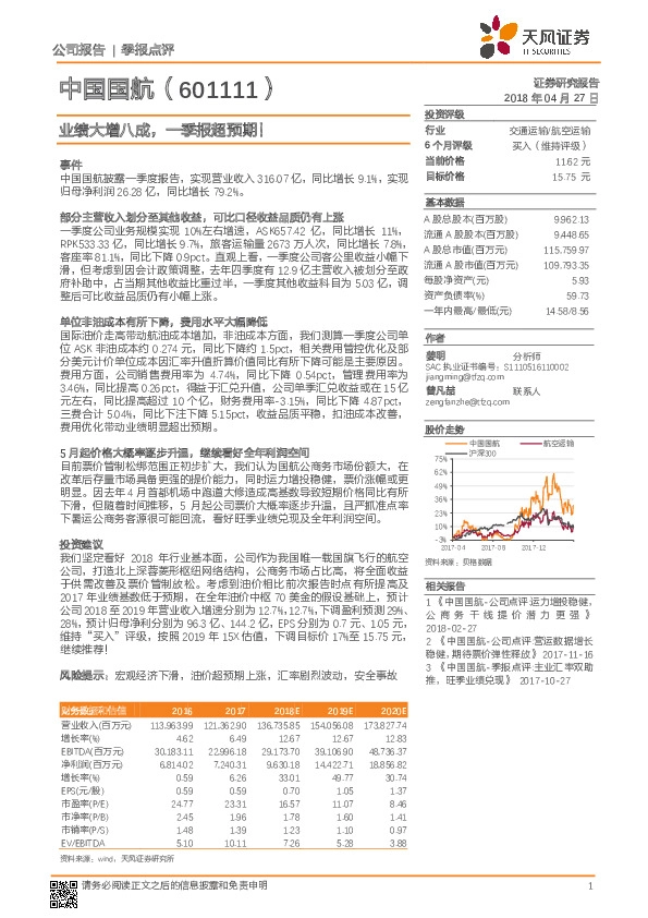 业绩大增八成，一季报超预期！