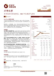 单季度净利再创新高，MDI中长期景气持续
