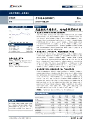 2018年一季报点评：高基数致业绩承压，结构升级深耕市场