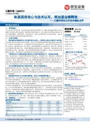 三聚环保非公开定向增发点评：彰显国资信心与技术认可，将加速业绩释放