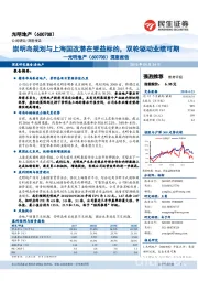 深度报告:崇明岛规划与上海国改潜在受益标的,双轮驱动业绩可期
