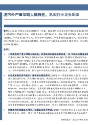境内外产量如期大幅释放，巩固行业龙头地位