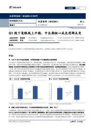 Q1线下亮眼线上平稳，中长期核心成长逻辑未变