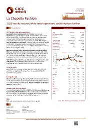 1Q18 results recover, while retail operations could improve further