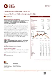 Seasonal decline in 1Q18; better prospect in 2Q18