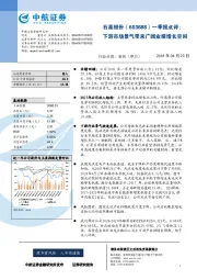 一季报点评：下游市场景气带来广阔业绩增长空间