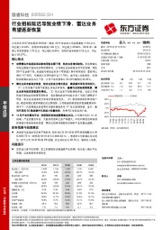 行业招标延迟导致业绩下滑，雷达业务有望逐渐恢复