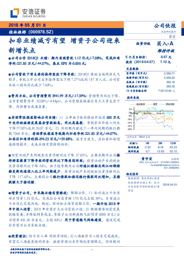 扣非业绩减亏有望 增资子公司迎来新增长点