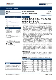 2017年年报及2018年一季报点评：业绩逐季改善明显，产品结构优化带来净利率提高