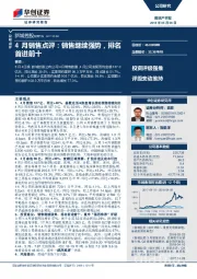 4月销售点评：销售继续强势，排名首进前十