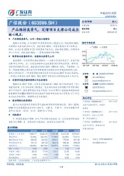 产品维持高景气，定增项目支撑公司成长