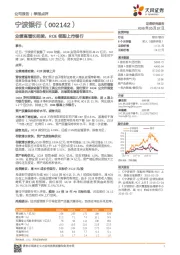 业绩高增长延续，ROE领跑上市银行