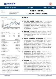 调研简报：稳固基础，蓄势待发