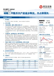 碳酸二甲酯系列产能逐步释放，市占率领先