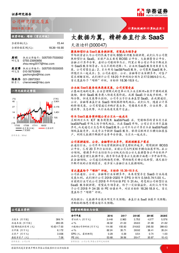 大数据为翼，精耕垂直行业SaaS