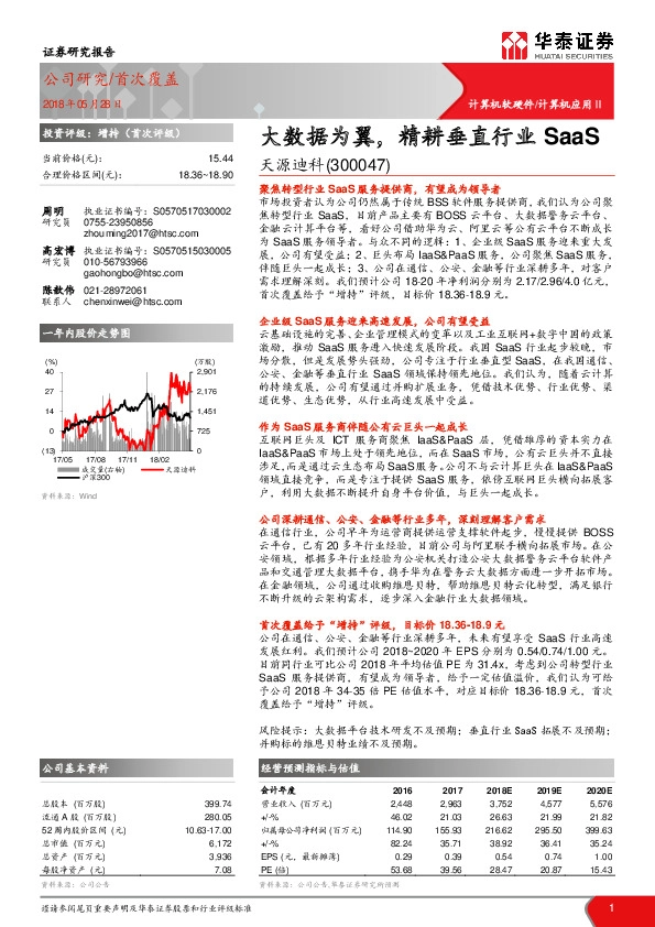 大数据为翼，精耕垂直行业SaaS