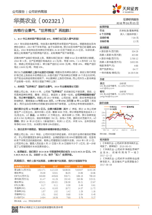 肉鸭行业景气，“世界鸭王”再起航！