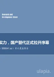 首次覆盖报告：技术铸就实力，国产替代正式拉开序幕