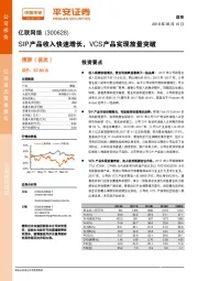 SIP产品收入快速增长，VCS产品实现放量突破