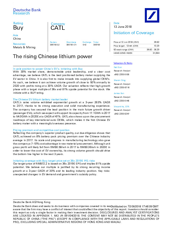 The rising Chinese lithium power