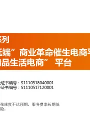 聚焦商业模式系列：南极电商：“低端”商业革命催生电商平台上的“精品生活电商”平台