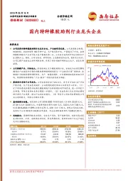 国内特种橡胶助剂行业龙头企业