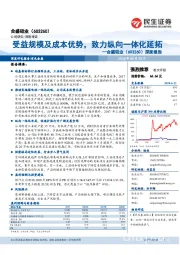 深度报告：受益规模及成本优势，致力纵向一体化延拓