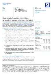 Downgrade Dongjiang-H to Hold;uncertainty around long-term prospect