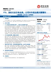 点评报告：PTA、涤纶长丝价格走高，公司半年报业绩大幅增长