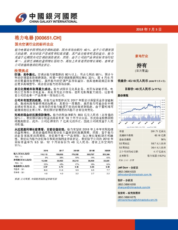 国内空调行业的标杆企业