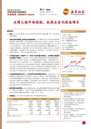 业绩大超市场预期,医药业务仍高速增长