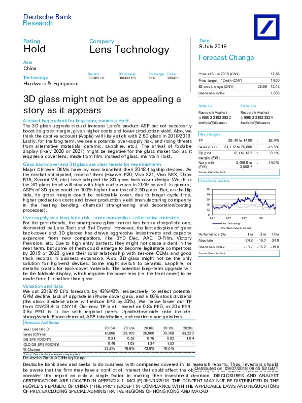 3D glass might not be as appealing astory as it appears