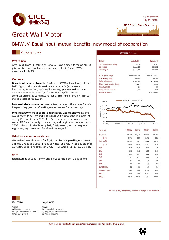 BMW JV: Equal input, mutual benefits, new model of cooperation