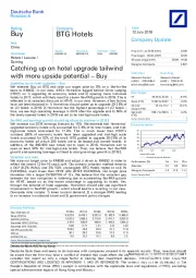 Catching up on hotel upgrade tailwind with more upside potential – Buy