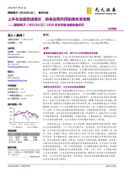 2018年半年度业绩快报点评：上半年业绩快速增长，新老业务共同助推未来发展