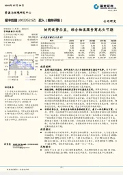 协同优势凸显,综合物流服务商龙头可期