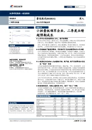 2018年半年报点评：小批量板领军企业，二季度业绩超预期成长