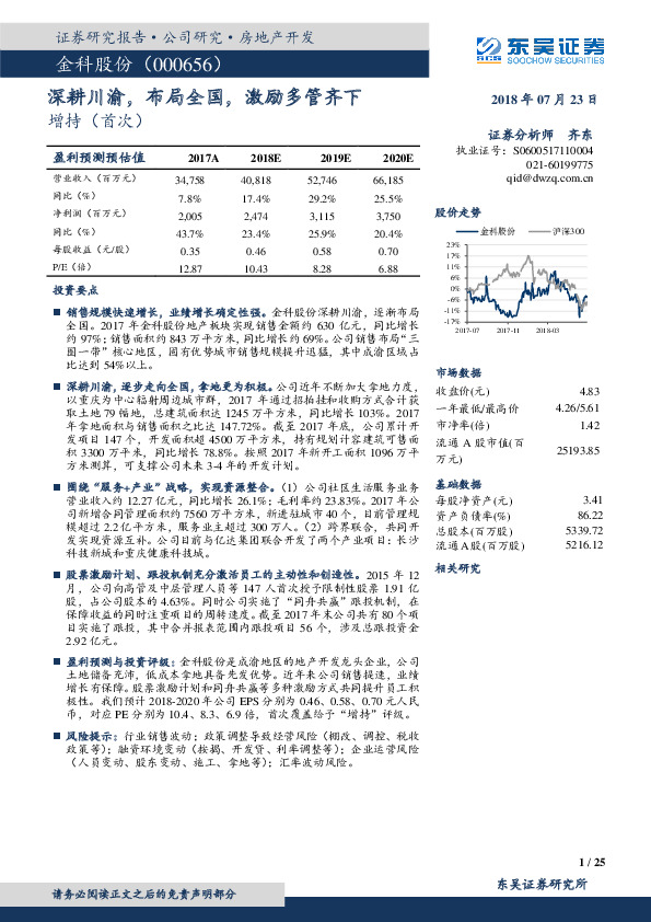 深耕川渝，布局全国，激励多管齐下